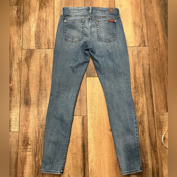 7 For All Mankind The Skinny Medium Wash Jean - Picture 3 of 10